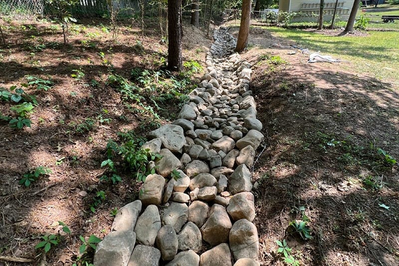 New Drainage System in Cumming GA