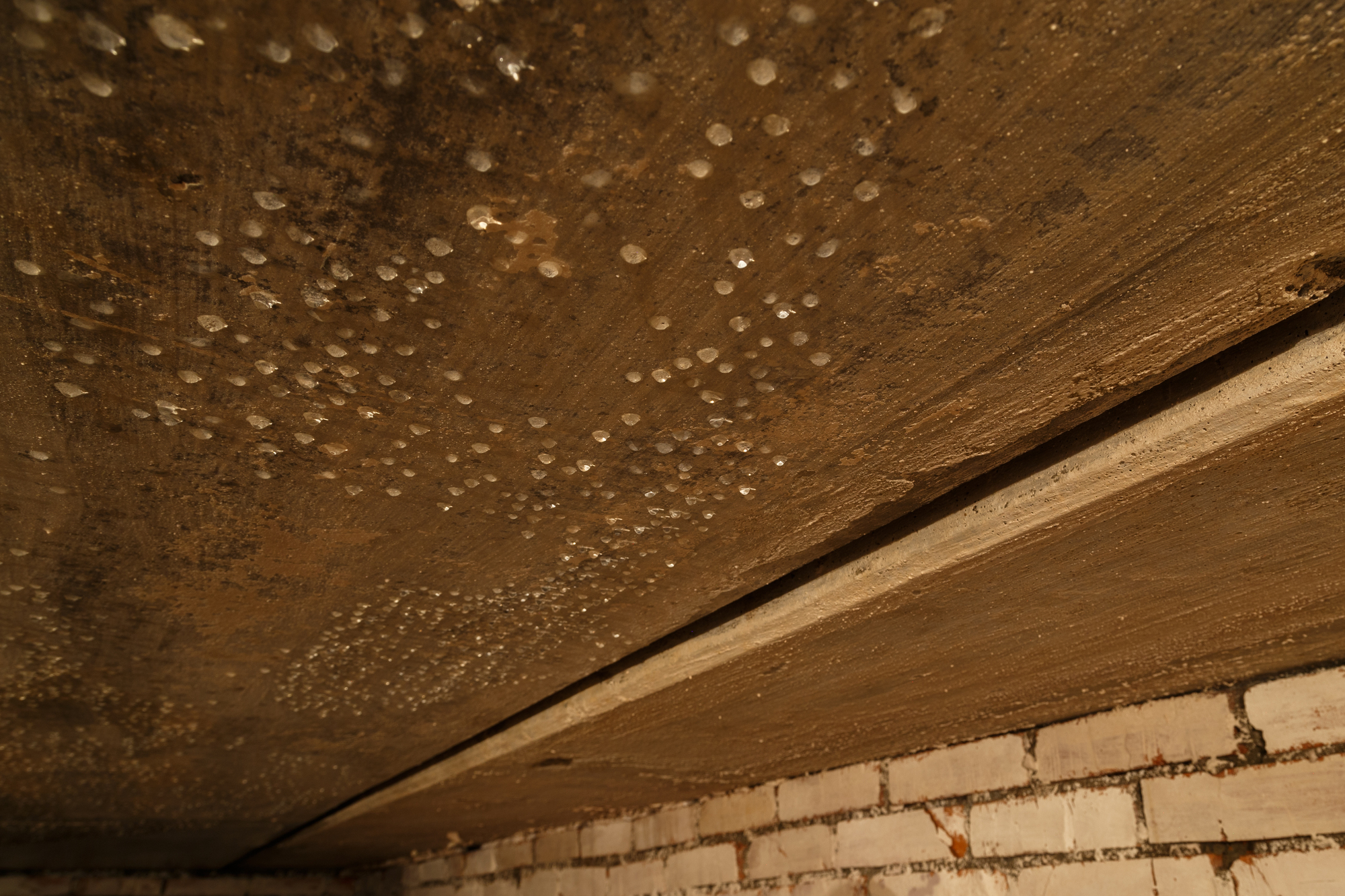 Water Drops Forming on Basement Ceiling in Roswell GA